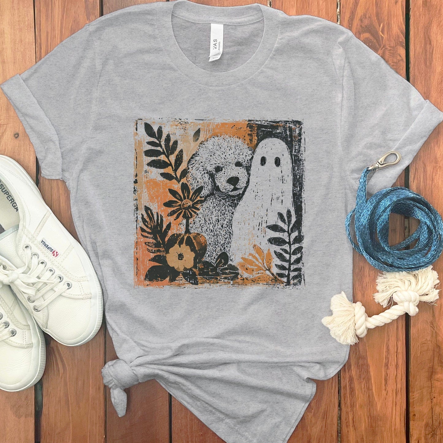Cute Otter and Ghost Graphic Tee Shirt product