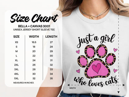 Just a Girl Who Loves Cats T-shirt product