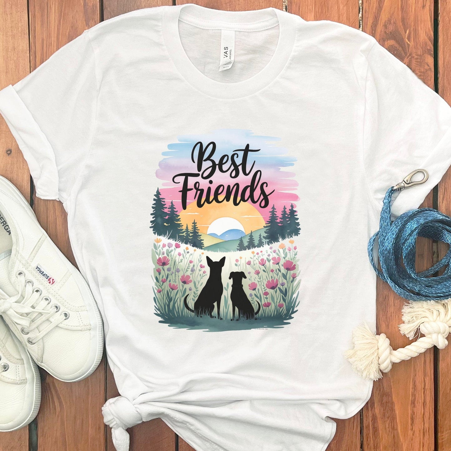 Best Friends Silhouette Sunrise Graphic Tee product type