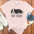Not Today Cute Sleeping Dog Graphic T-shirt