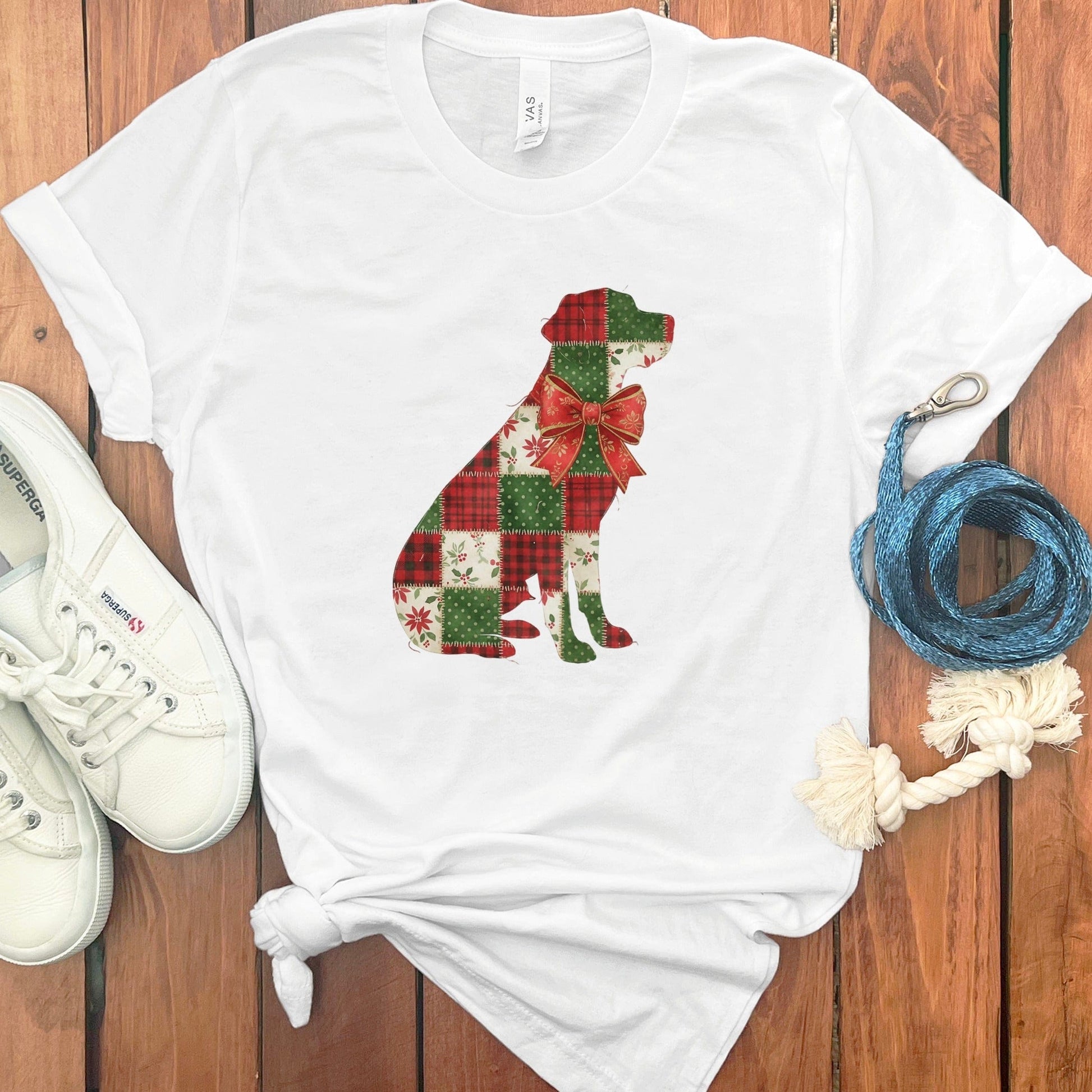 Dog Patchwork Design Graphic Tee product