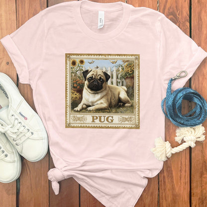 Adorable Pug Graphic Tee Shirt Animal Lover Product