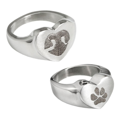 PET KEEPSAKE RING  ASH CHAMBER