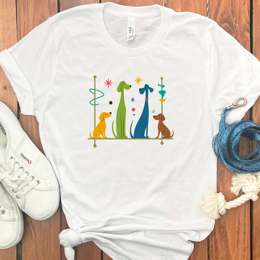 Colorful Abstract Dog Design Graphic T-Shirt product