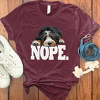 Nope Dog Graphic Casual Wear Shirt
