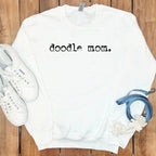 Cute Whimsical Doodle Mom Sweatshirt for Dog Lovers