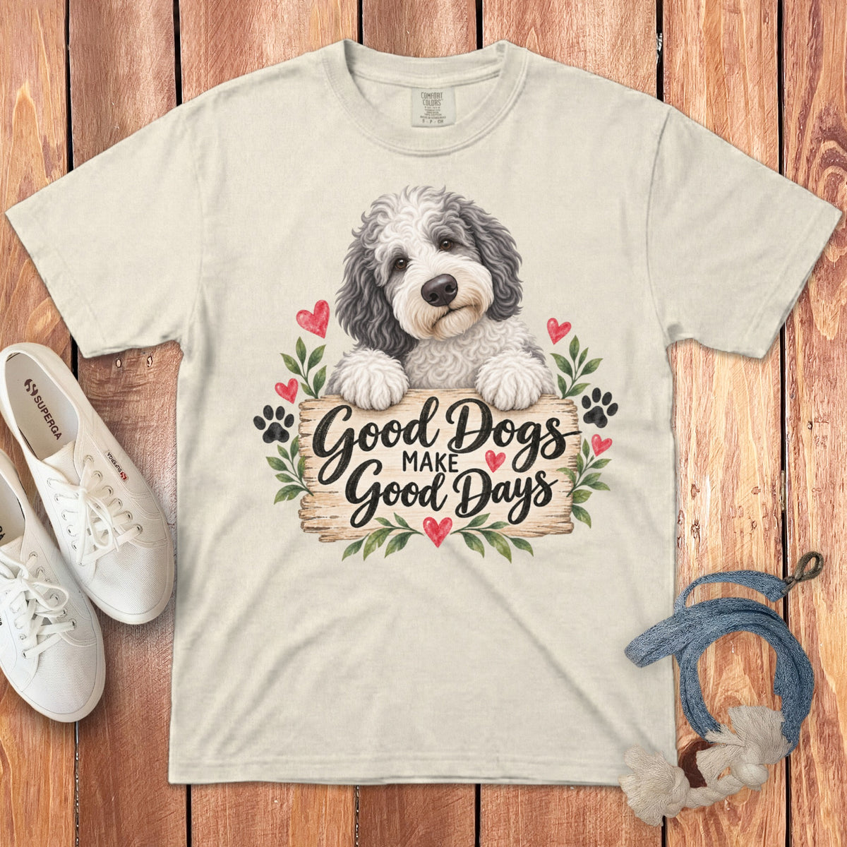 Sheepadoodle Good Days Signature T-Shirt