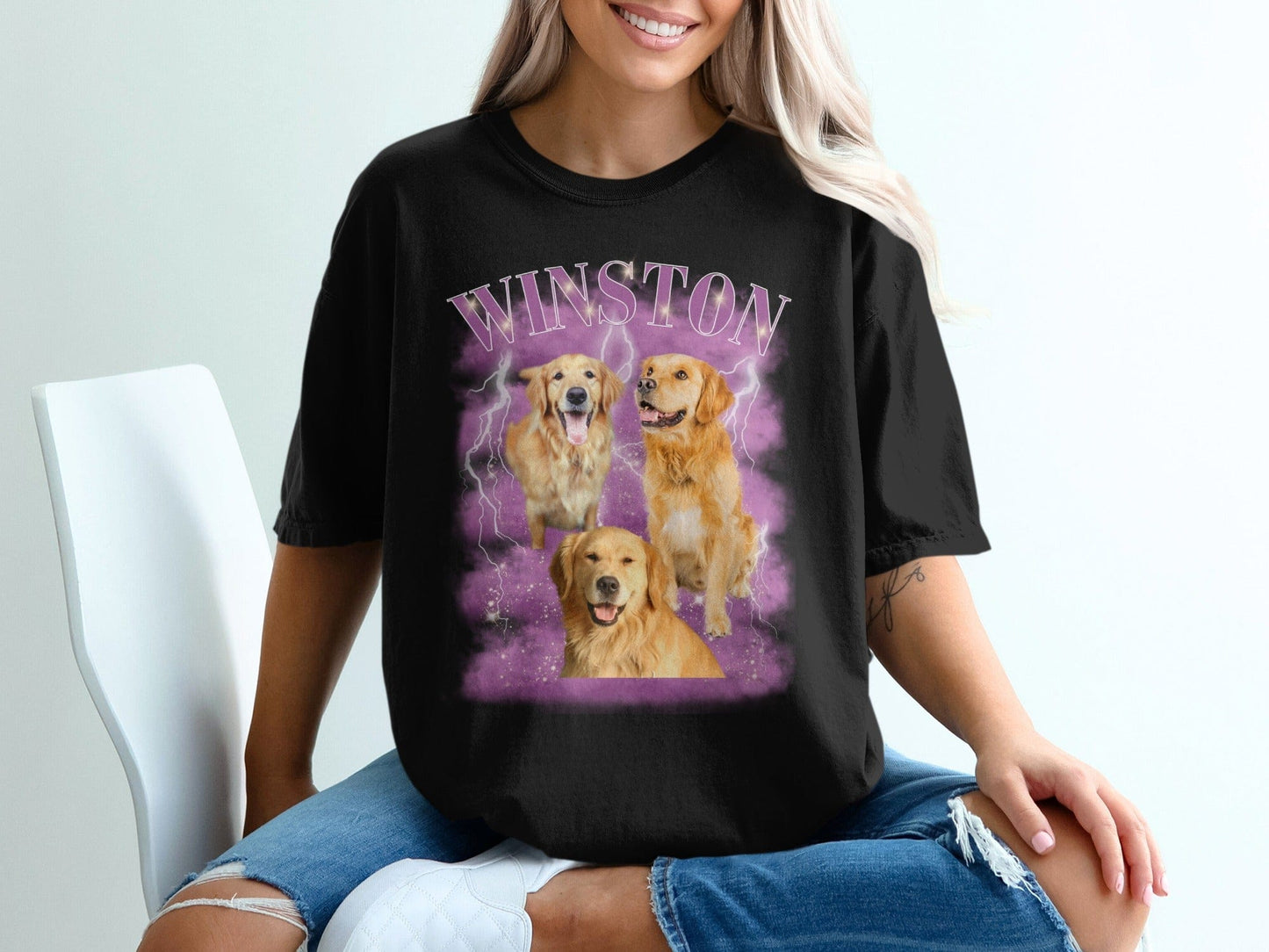 Winston Golden Retriever Graphic T-Shirt product