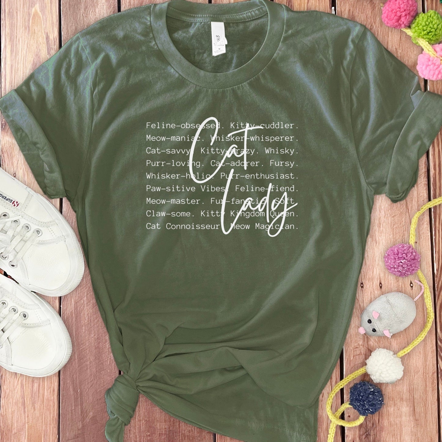 Cat Lady Themed Graphic T-Shirt product