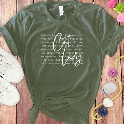 Cat Lady Themed Graphic T-Shirt product