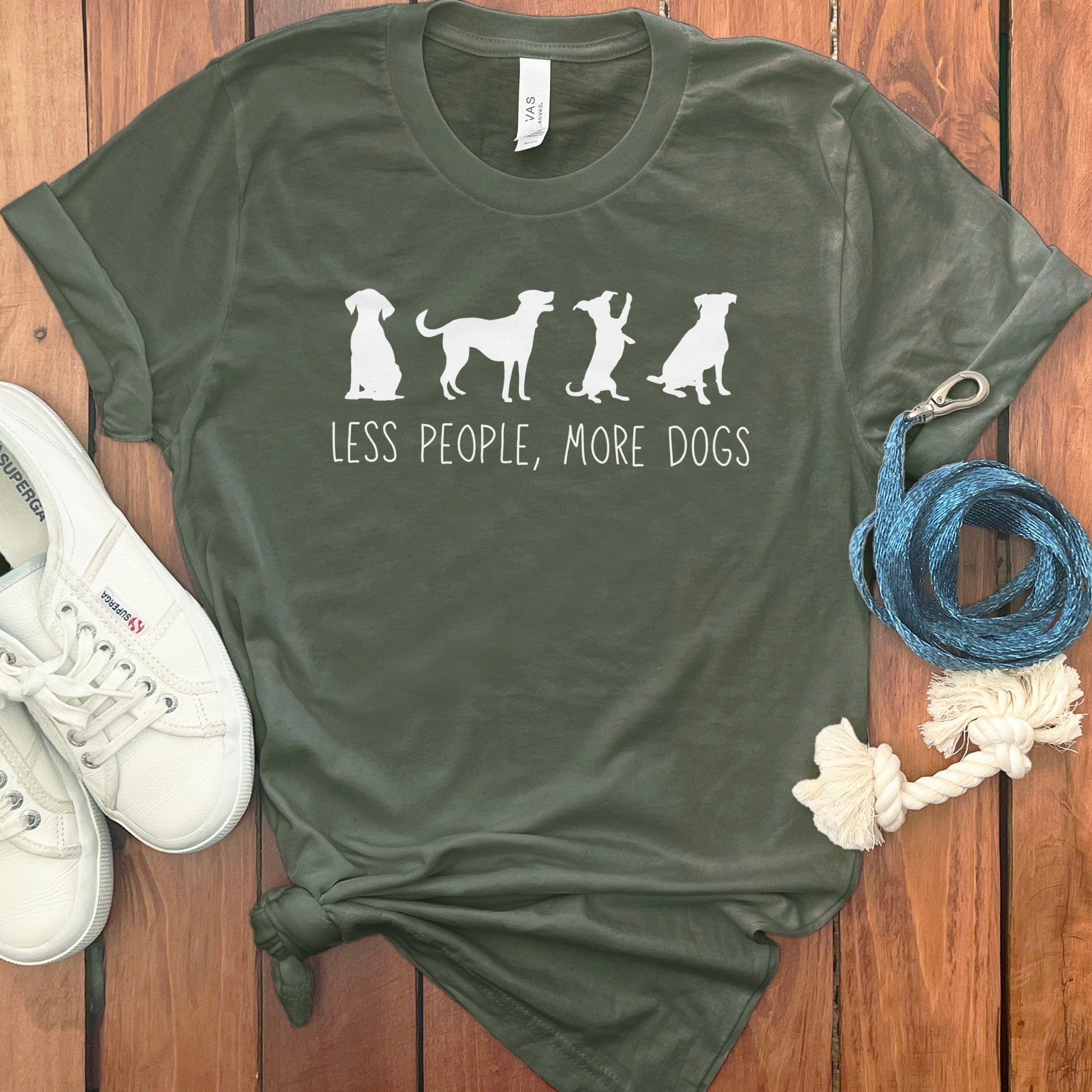 Less People More Dogs Graphic T-shirt product type