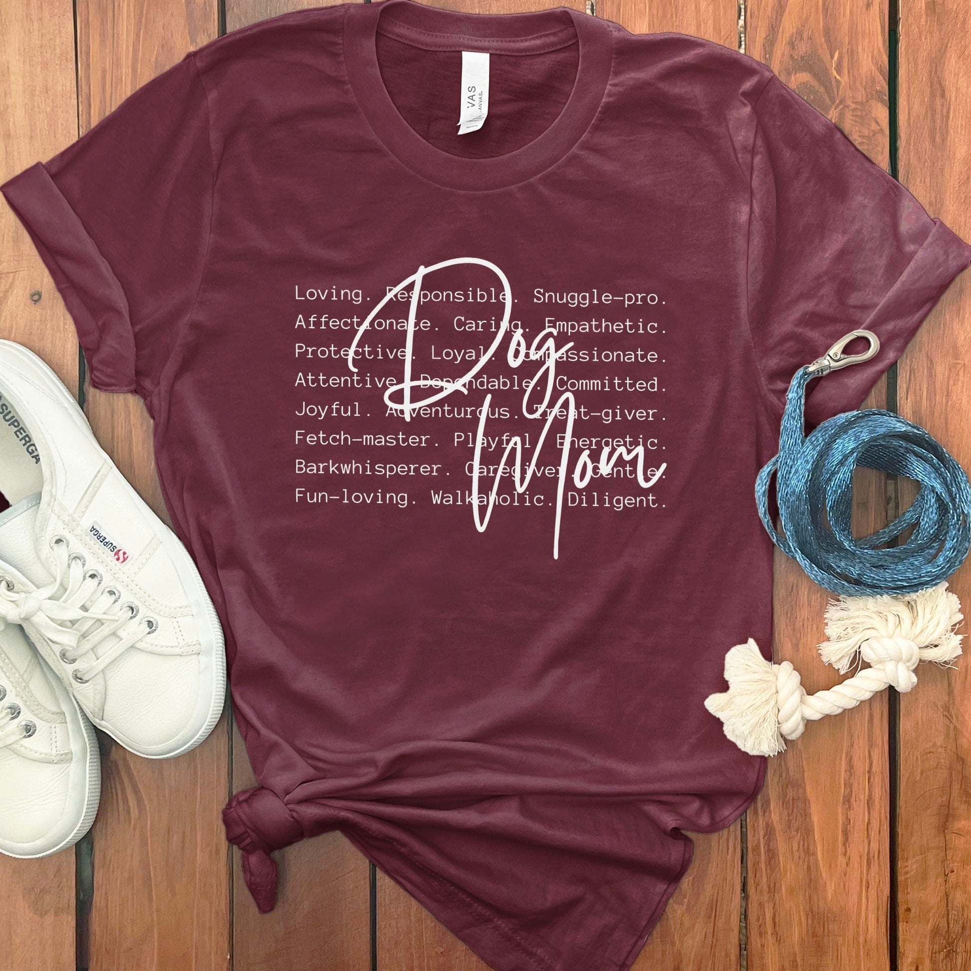 Joyful Loyal Snuggle-pro Dog Mom Themed T-Shirt product type