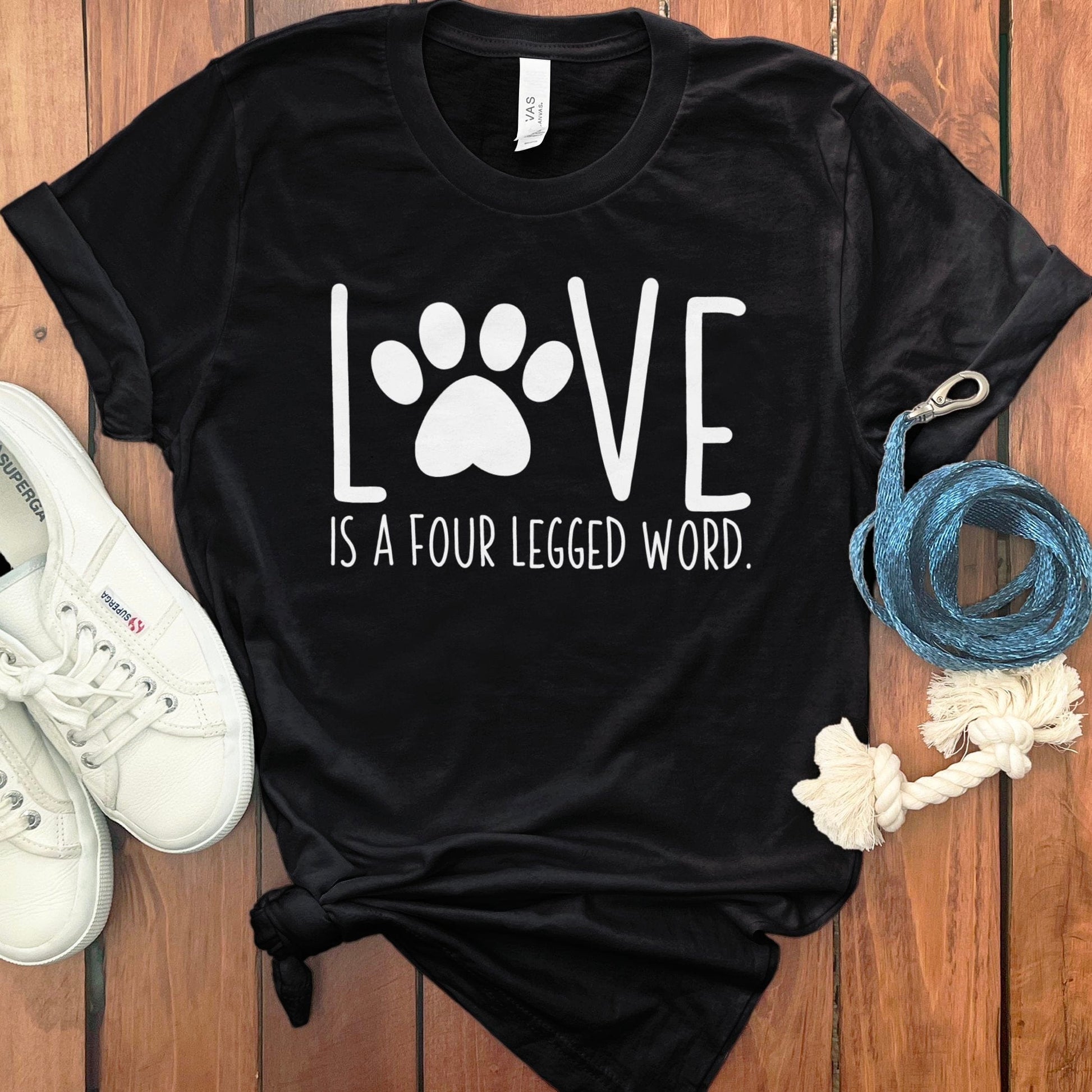 Love is a Four Legged Word Graphic T-Shirt product