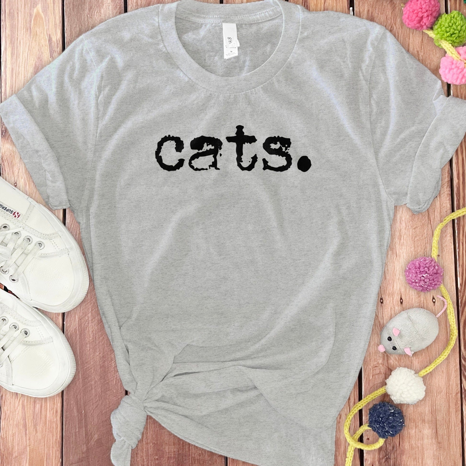 Cats Graphic Tee Short Sleeve Casual Shirt product