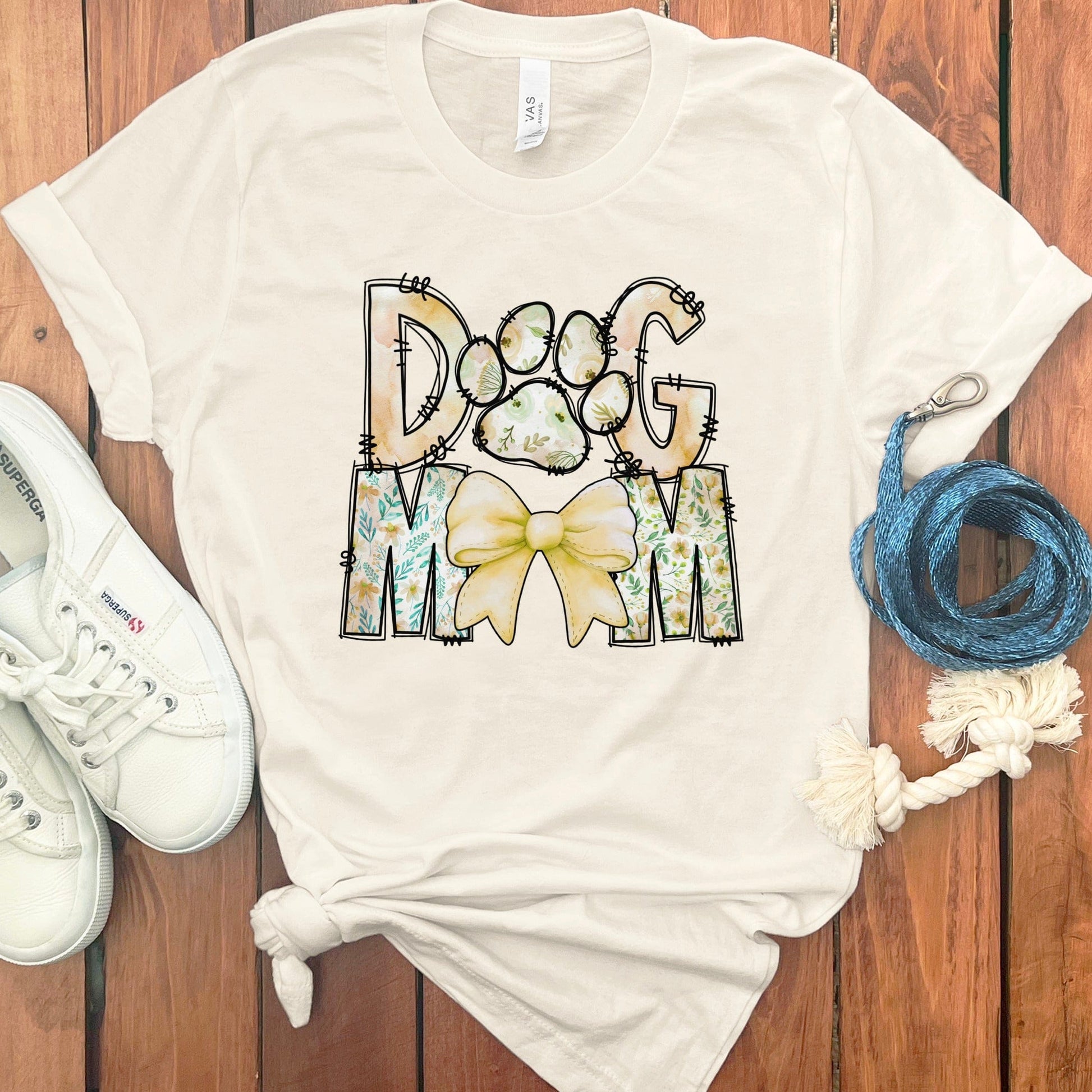 Charming Dog Mom Graphic Tee for Women Casual product type