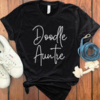 Doodle Auntie Graphic Tee Perfect for Casual Outings