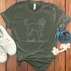 Doodle love graphic tee for dog lovers casual wear