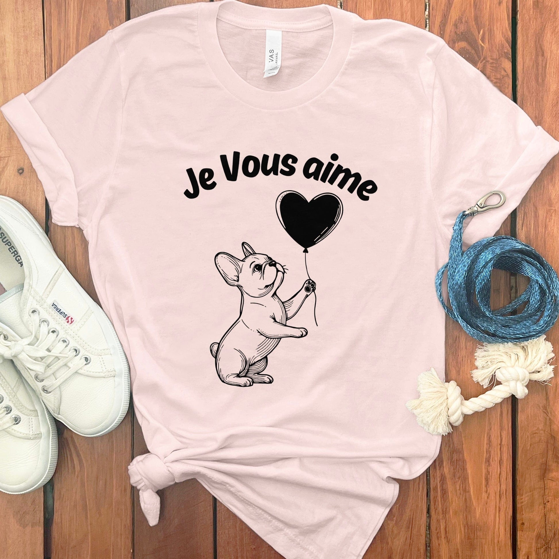 Je Vous Aime French Bulldog Graphic T-Shirt product