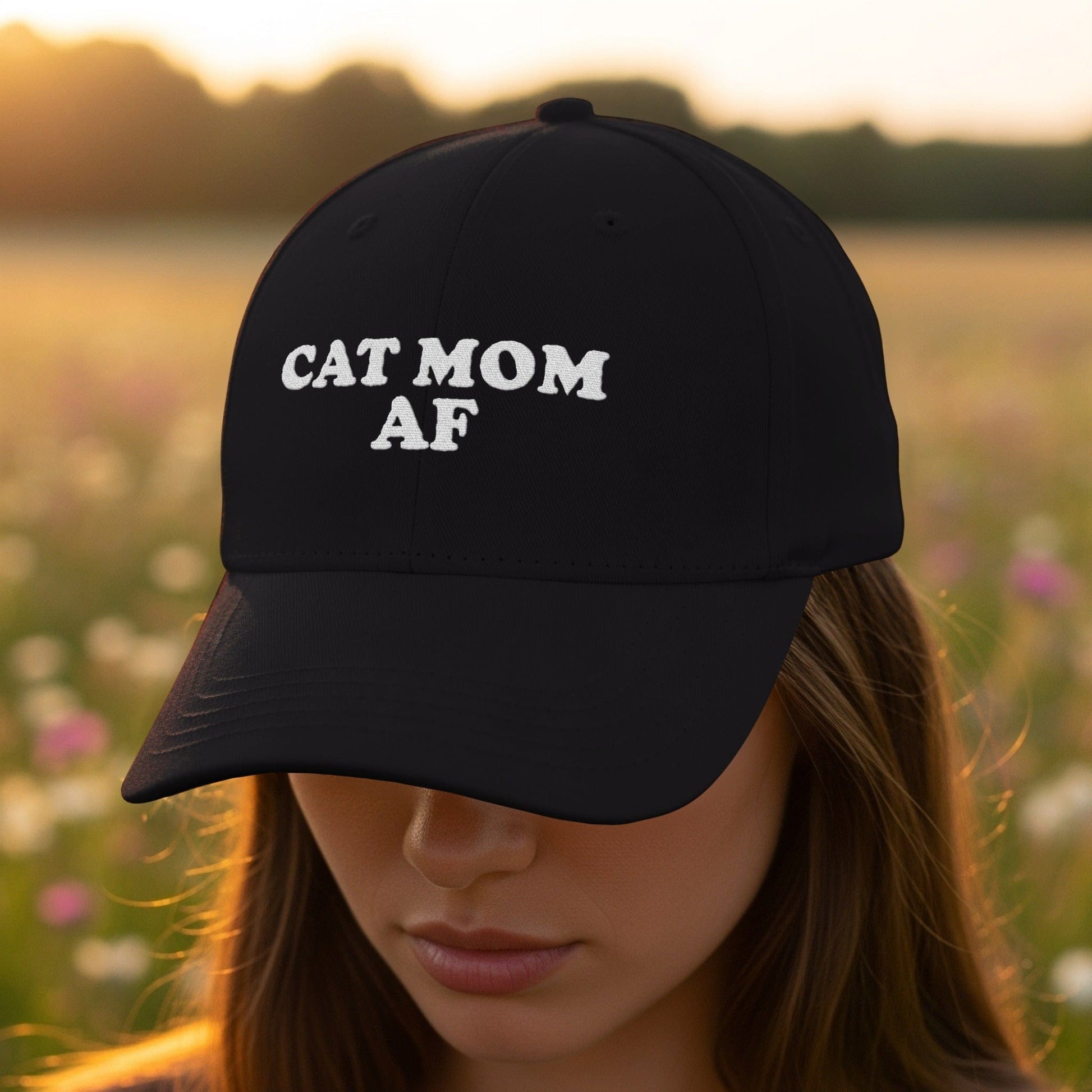 Cat Mom AF Embroidered Baseball Cap product