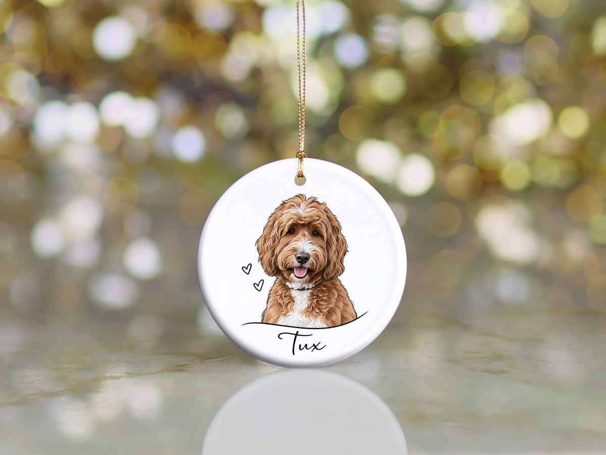 Personalized Pet Watercolor Sketch Ornament