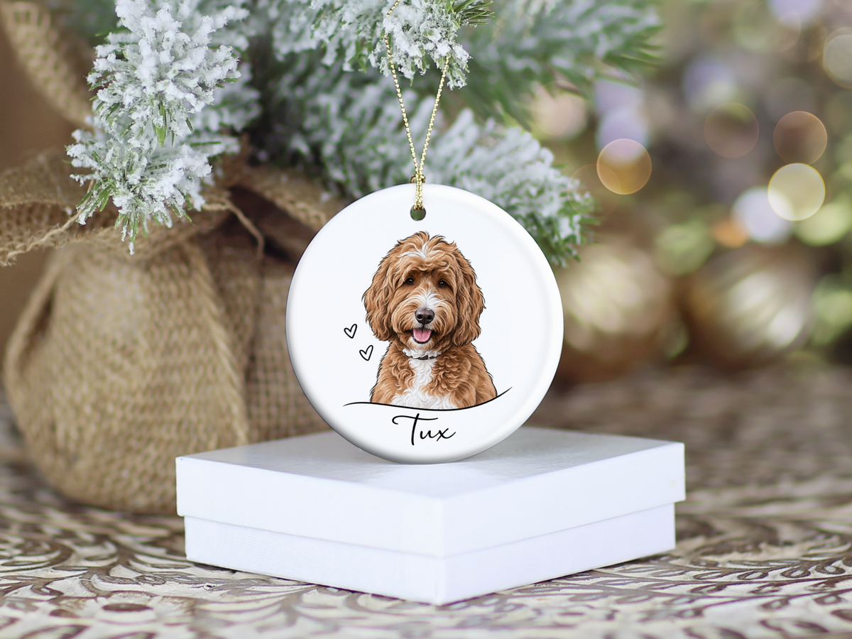 Personalized Pet Watercolor Sketch Ornament