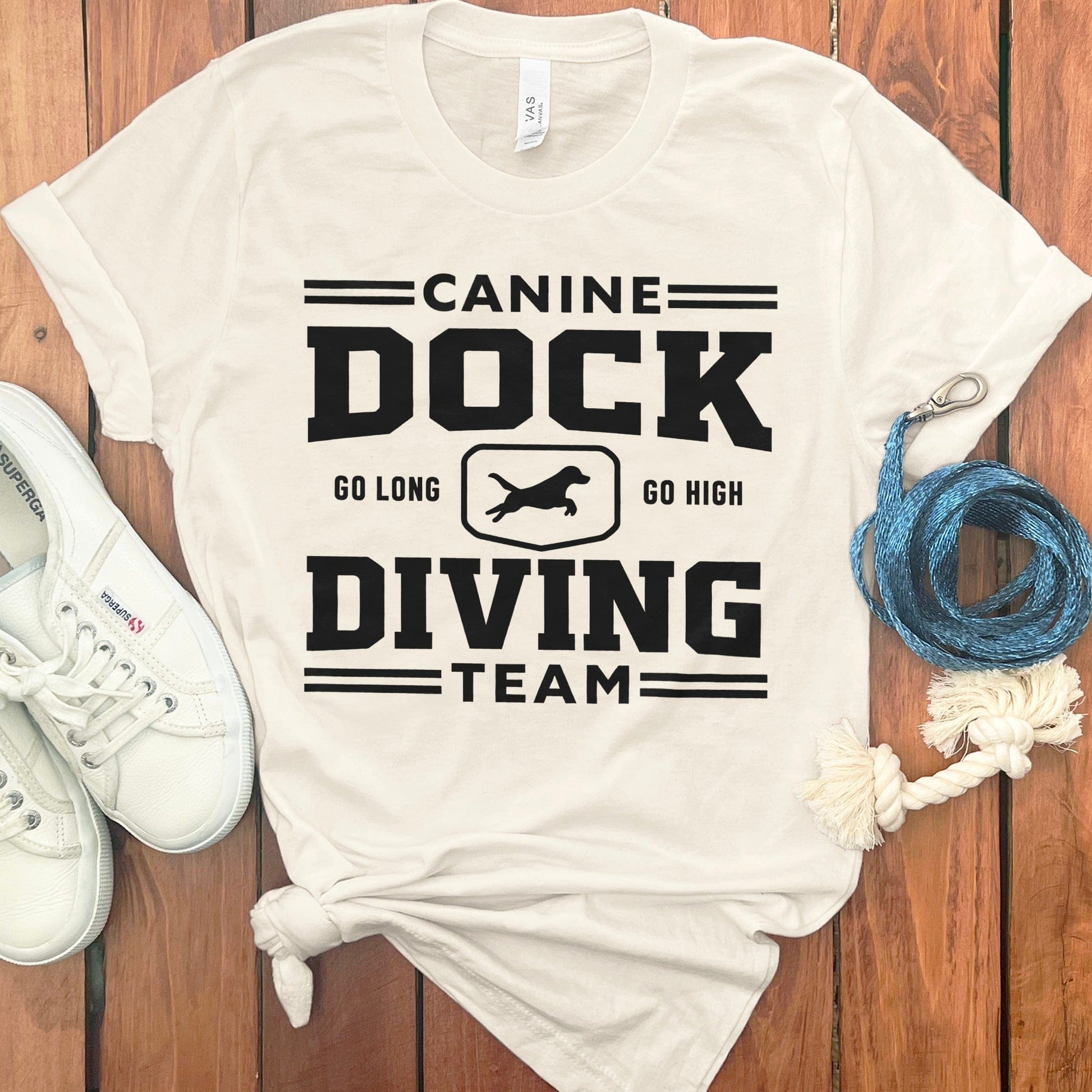 Canine Dock Diving Team Go Long Go High Graphic Shirt product type