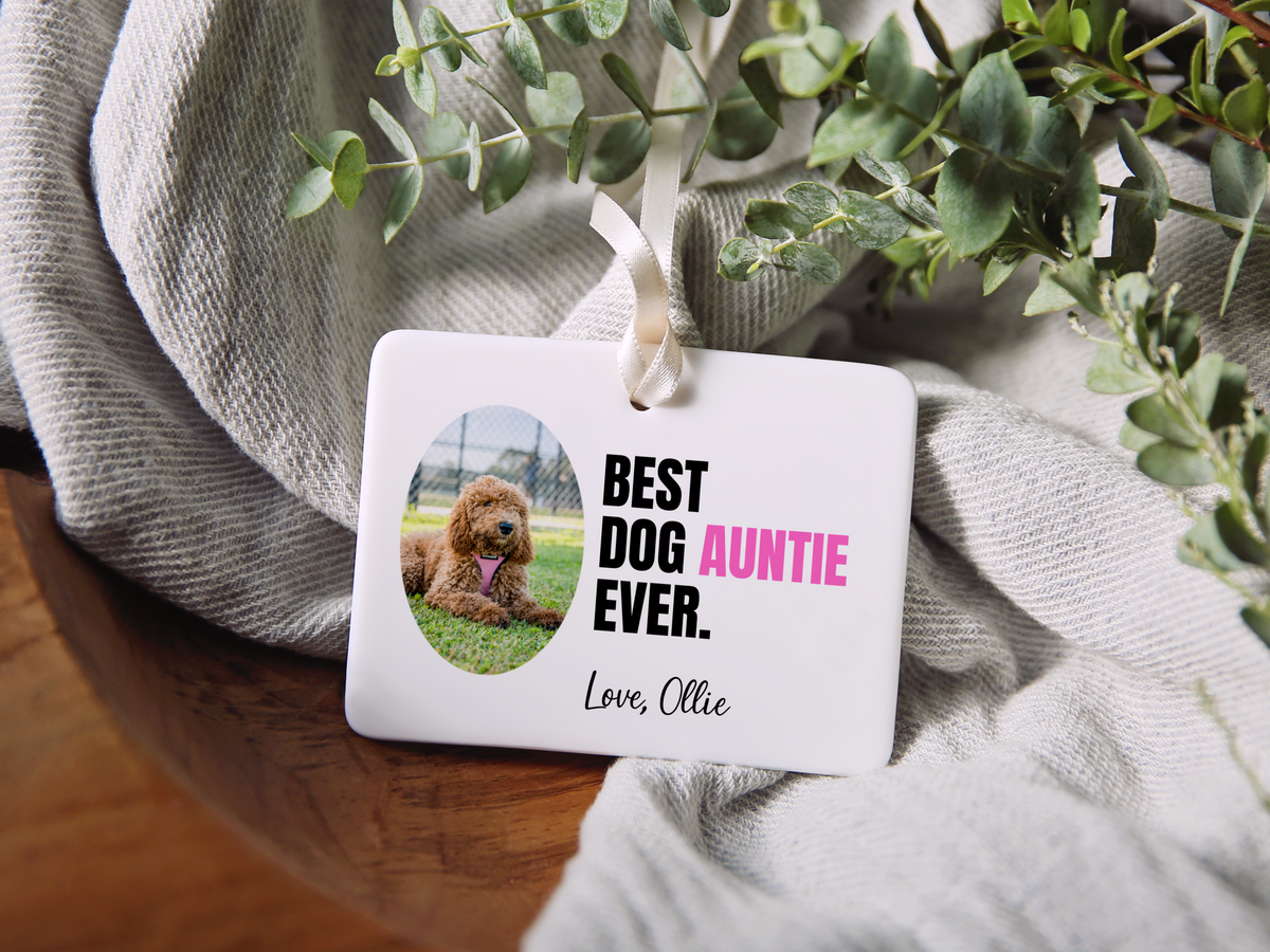 Personalized Best Dog Person Ornament