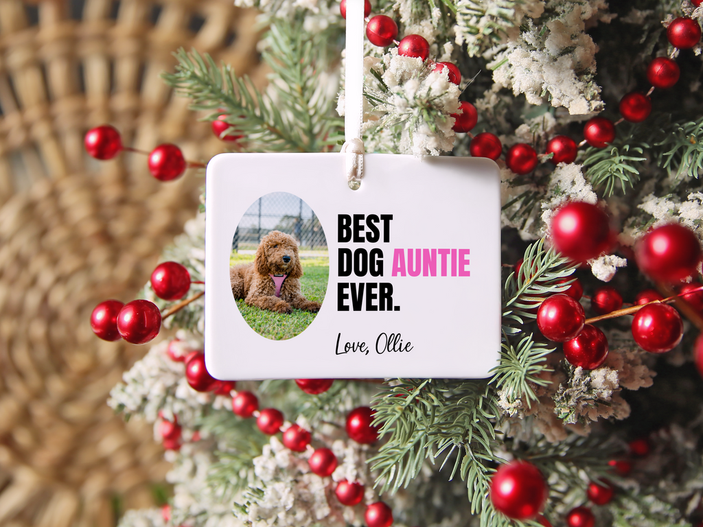 Personalized Best Dog Person Ornament