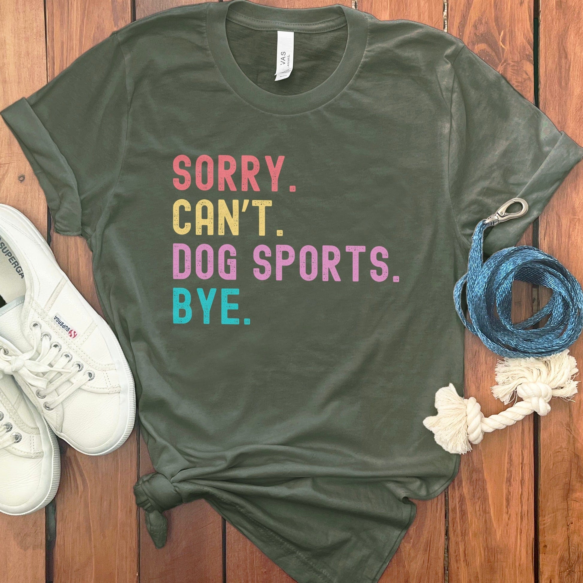 Sorry Can't Dog Sports Bye Graphic T-Shirt product