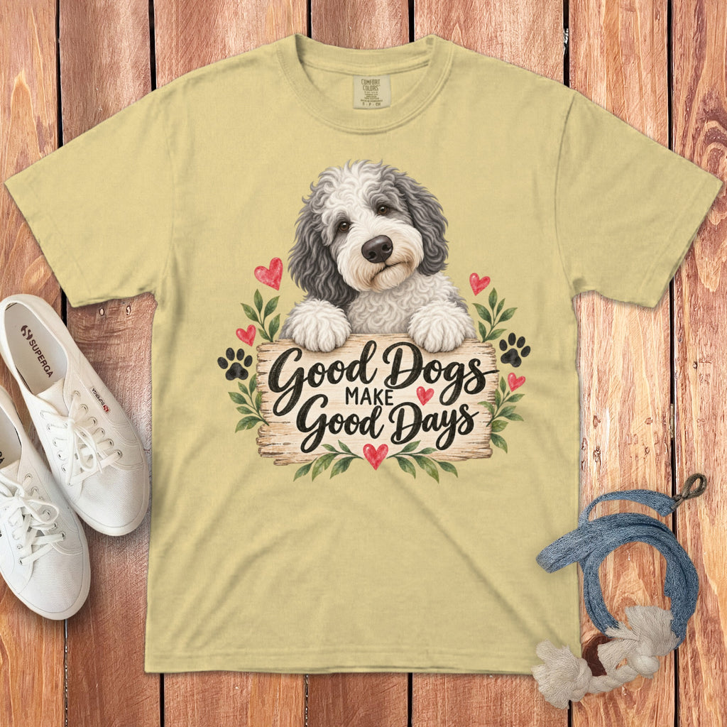 Sheepadoodle Good Days Signature T-Shirt
