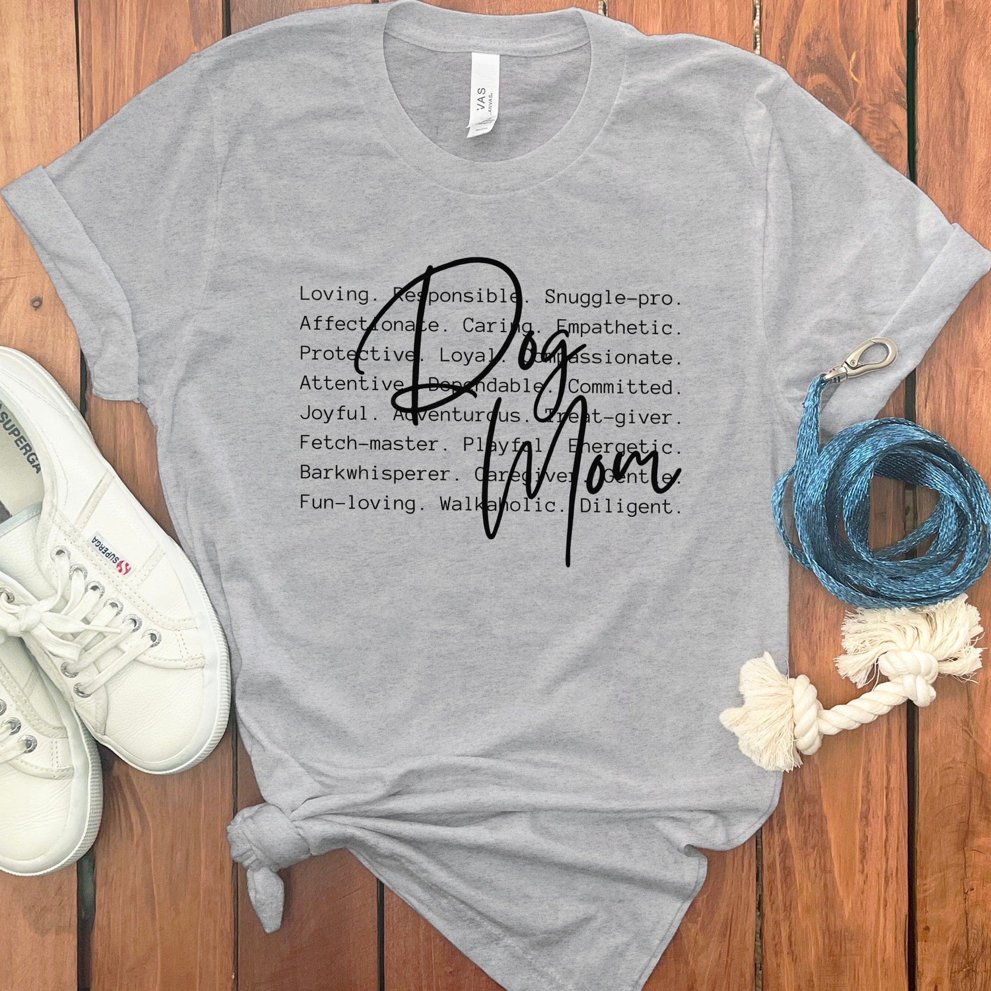 Loving Playful Loyal Dog Mom Graphic Tee product