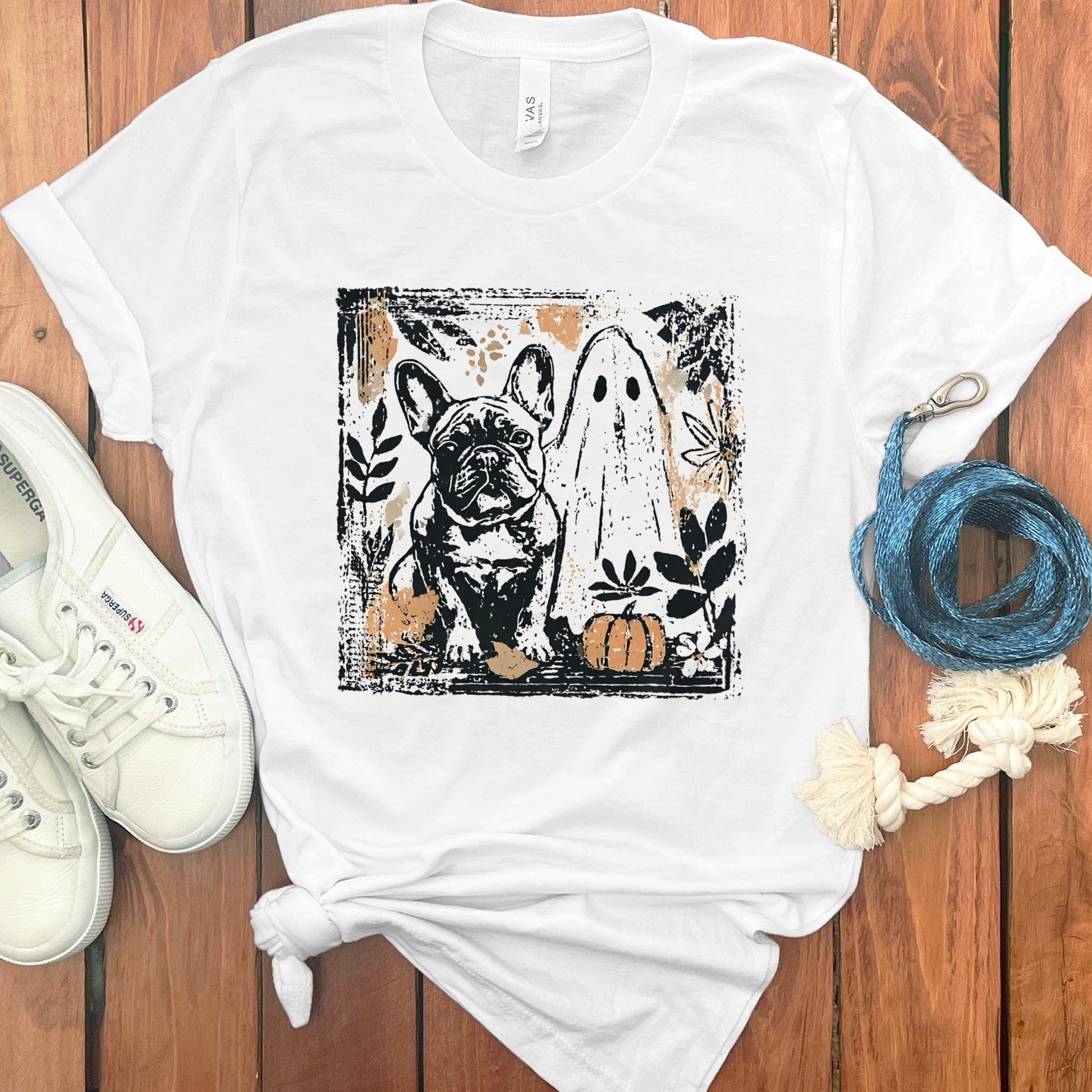 Halloween French Bulldog and Ghost Graphic product type