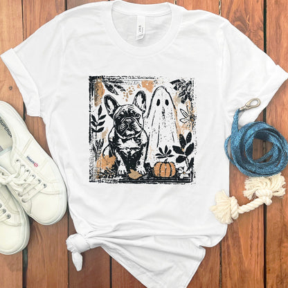 Halloween French Bulldog and Ghost Graphic product type
