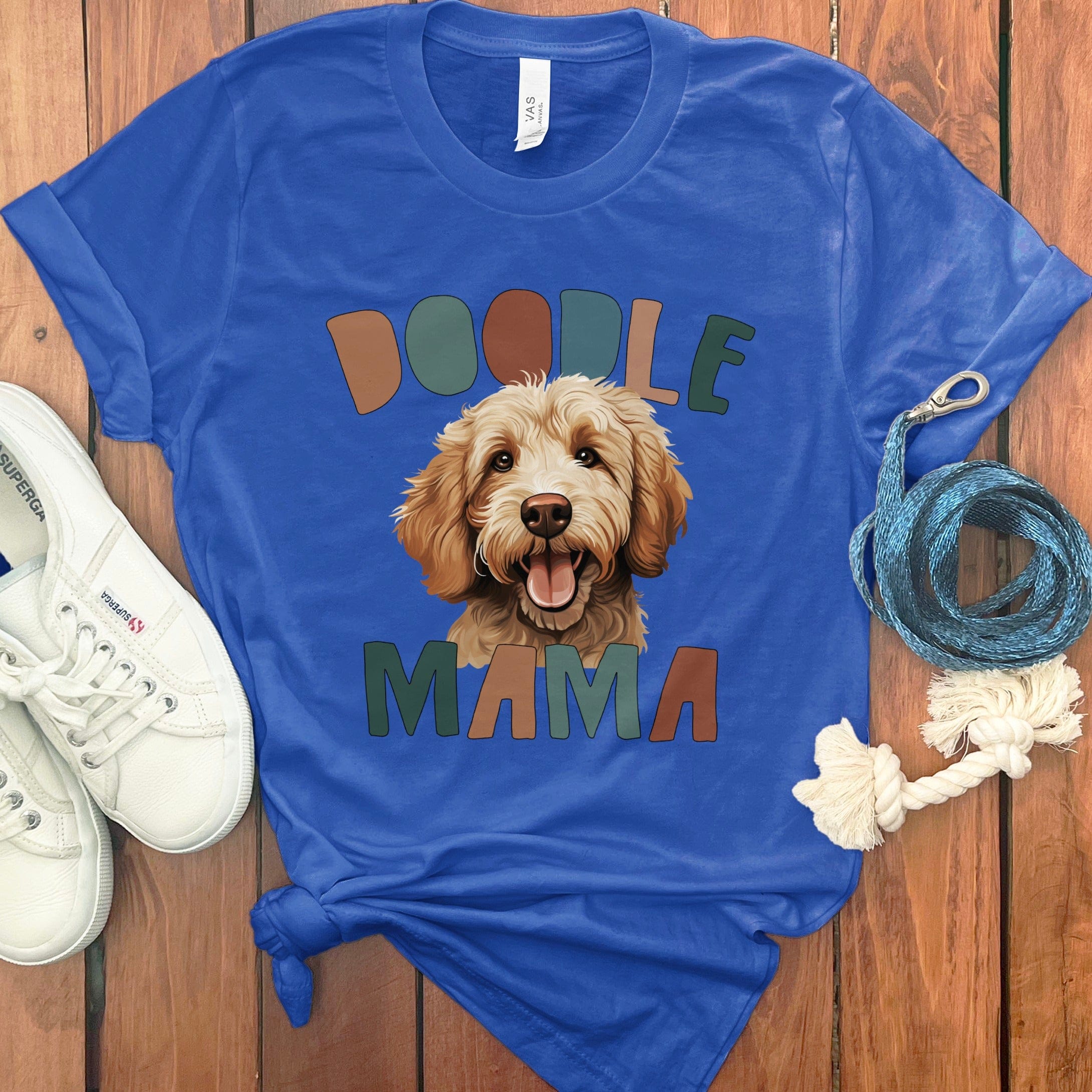Doodle Mama Blue T-Shirt for Dog Lovers