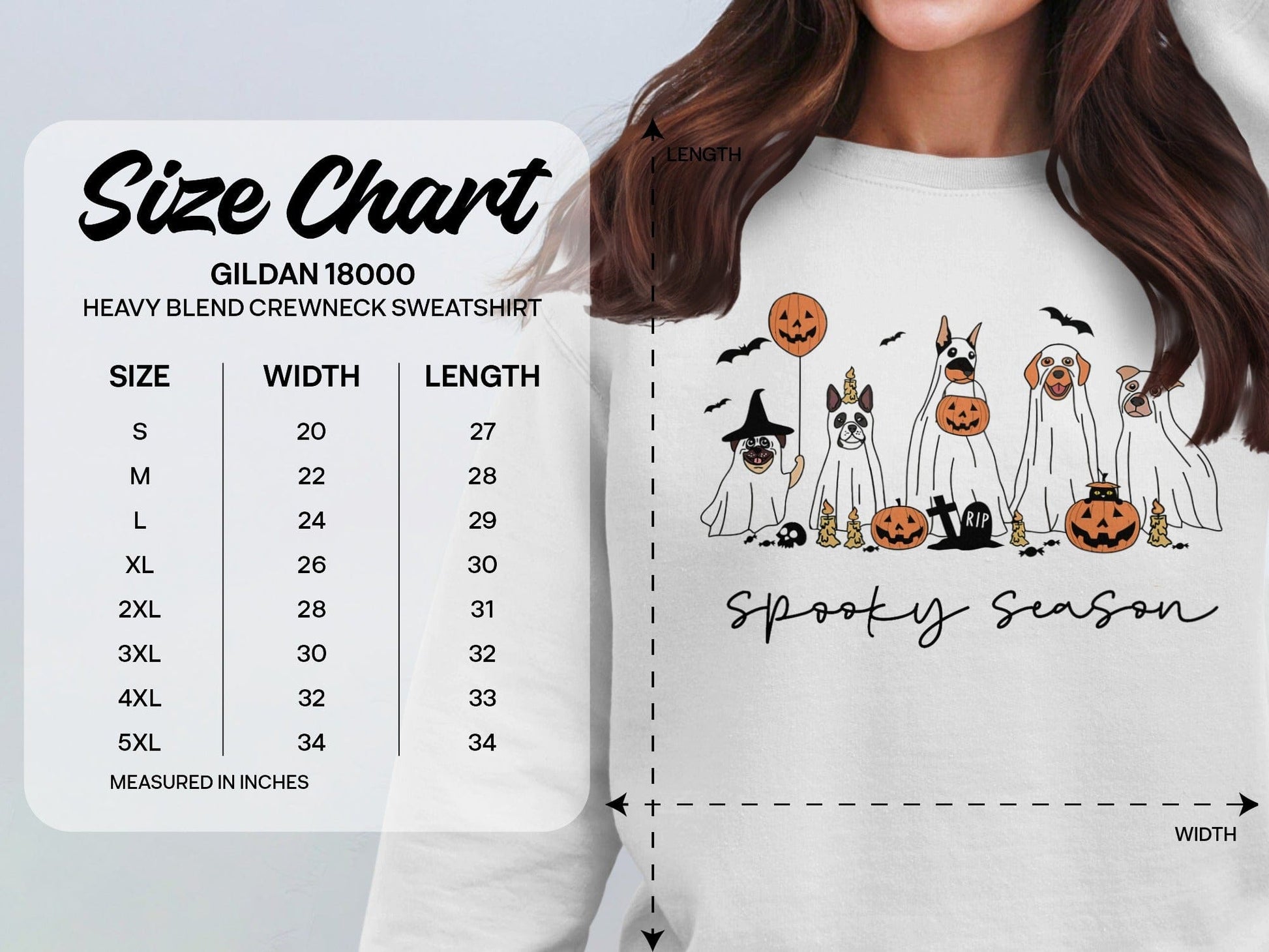 Spooky Season Dog Halloween Gildan 18000 Sweatshirt product