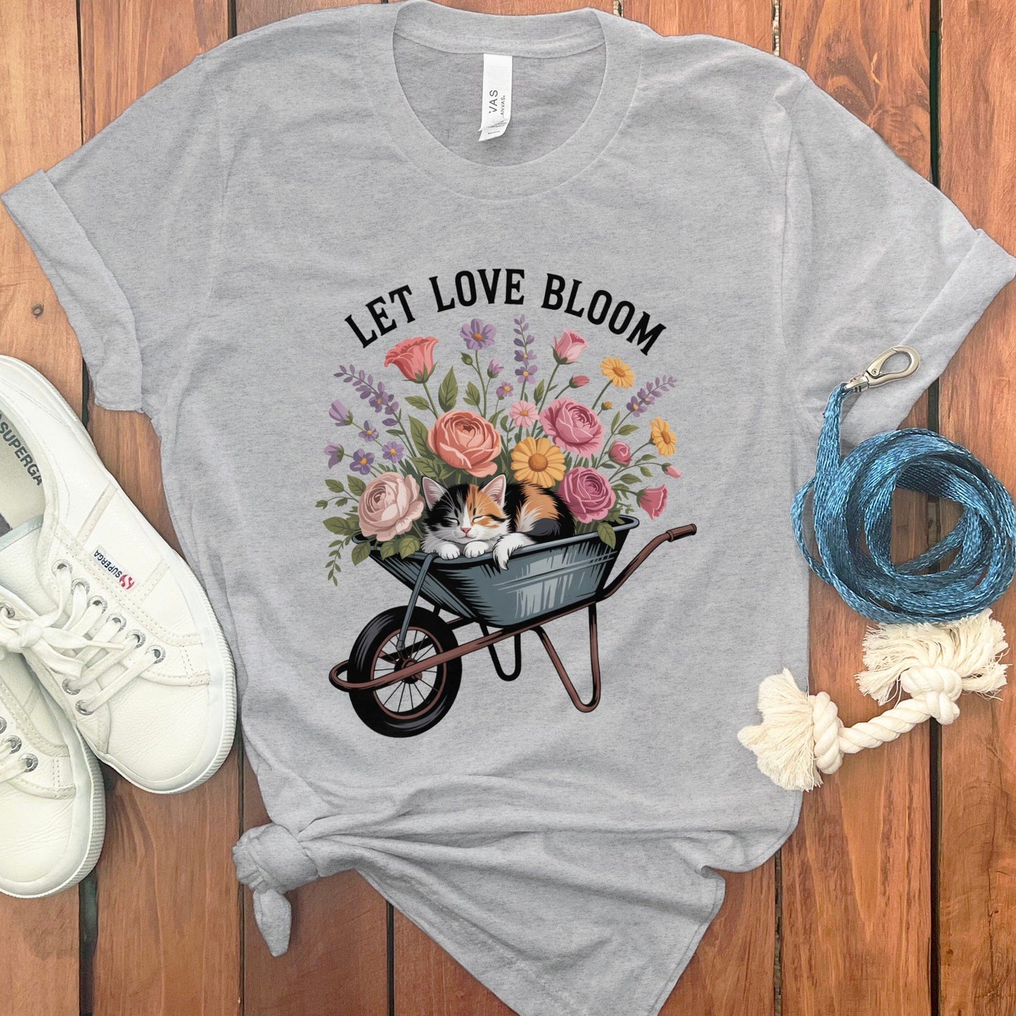 Let Love Bloom Flower Bouquet Graphic T-Shirt product