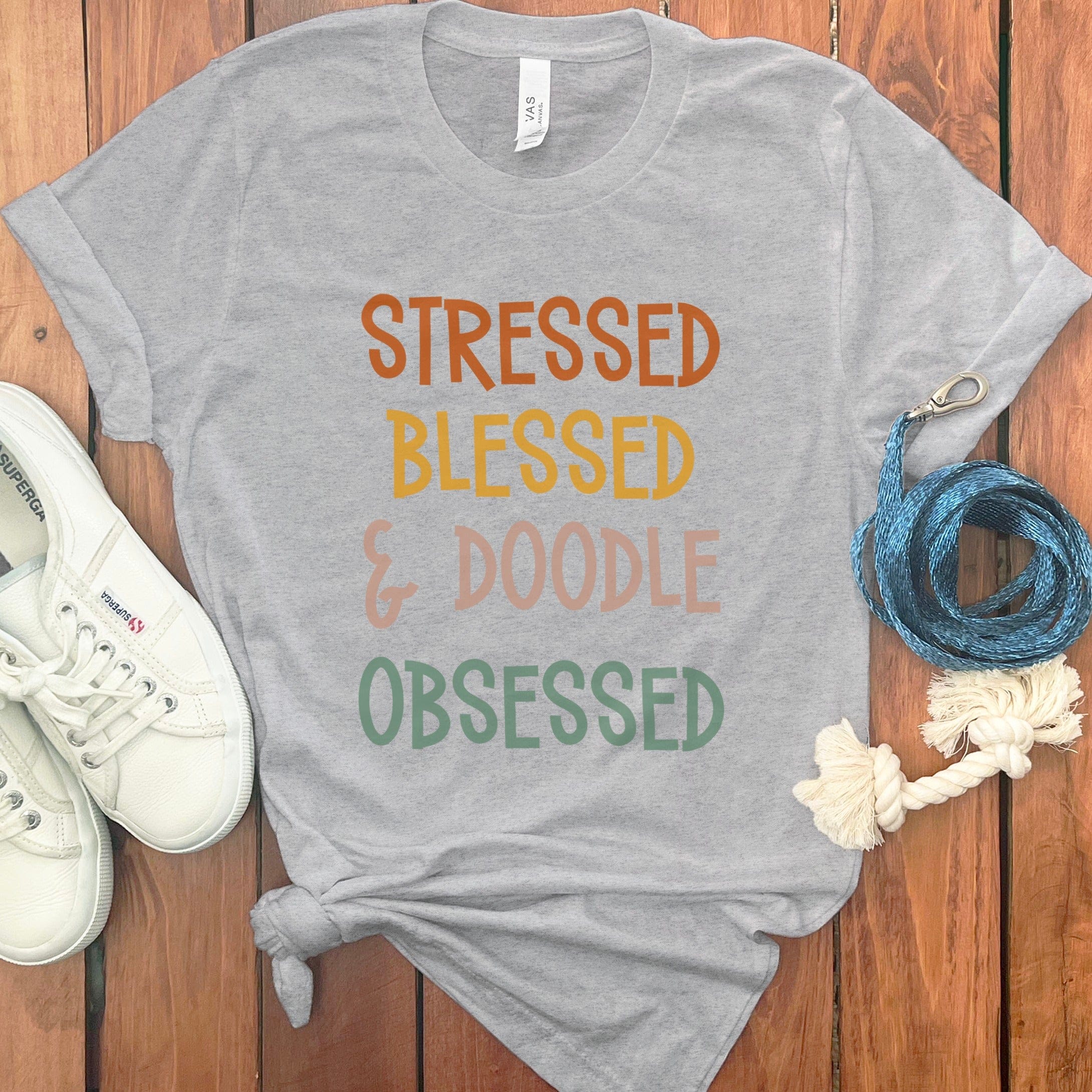 Stressed Blessed and Doodle Obsessed T-Shirt