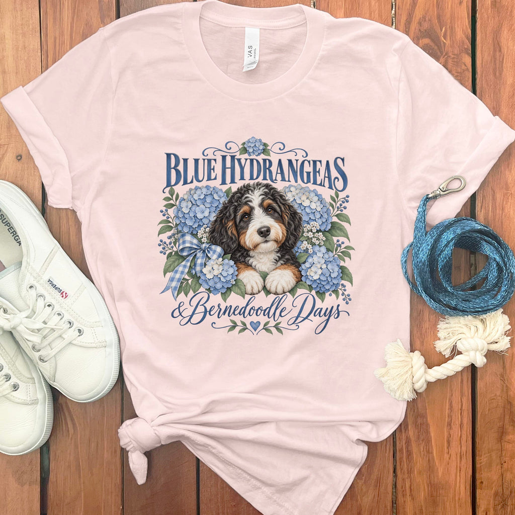 Bernedoodle Days T-Shirt in Soft Pink / S by Puppy Jo