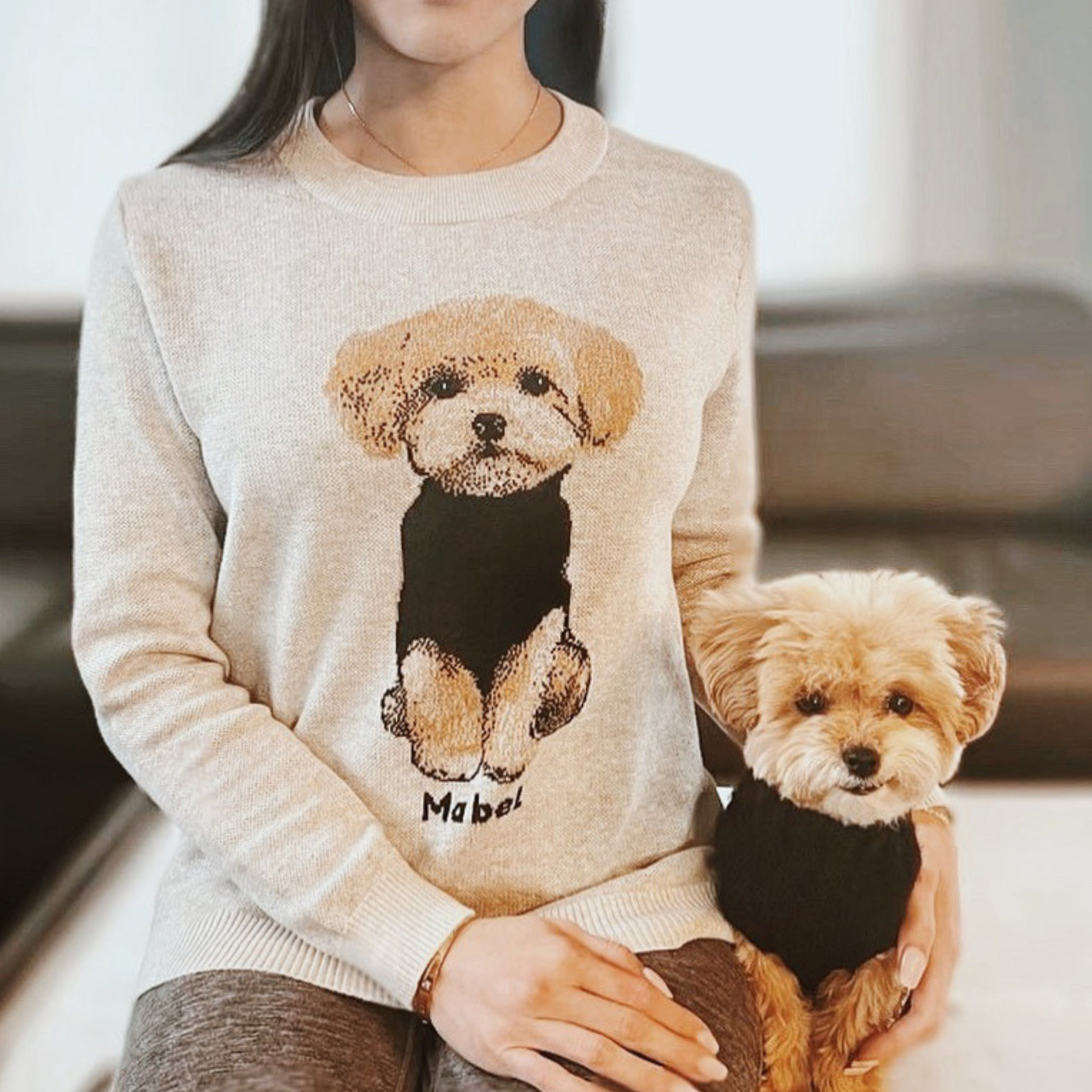 Knitted Personalized Pet Sweater from Photo - PuppyJo Sweater
