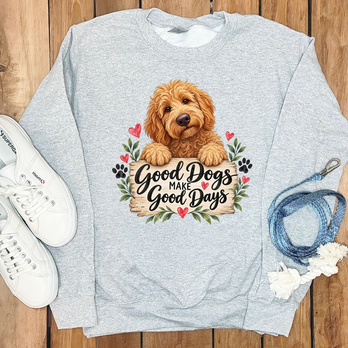 Apricot Goldendoodle Good Days Sweatshirt