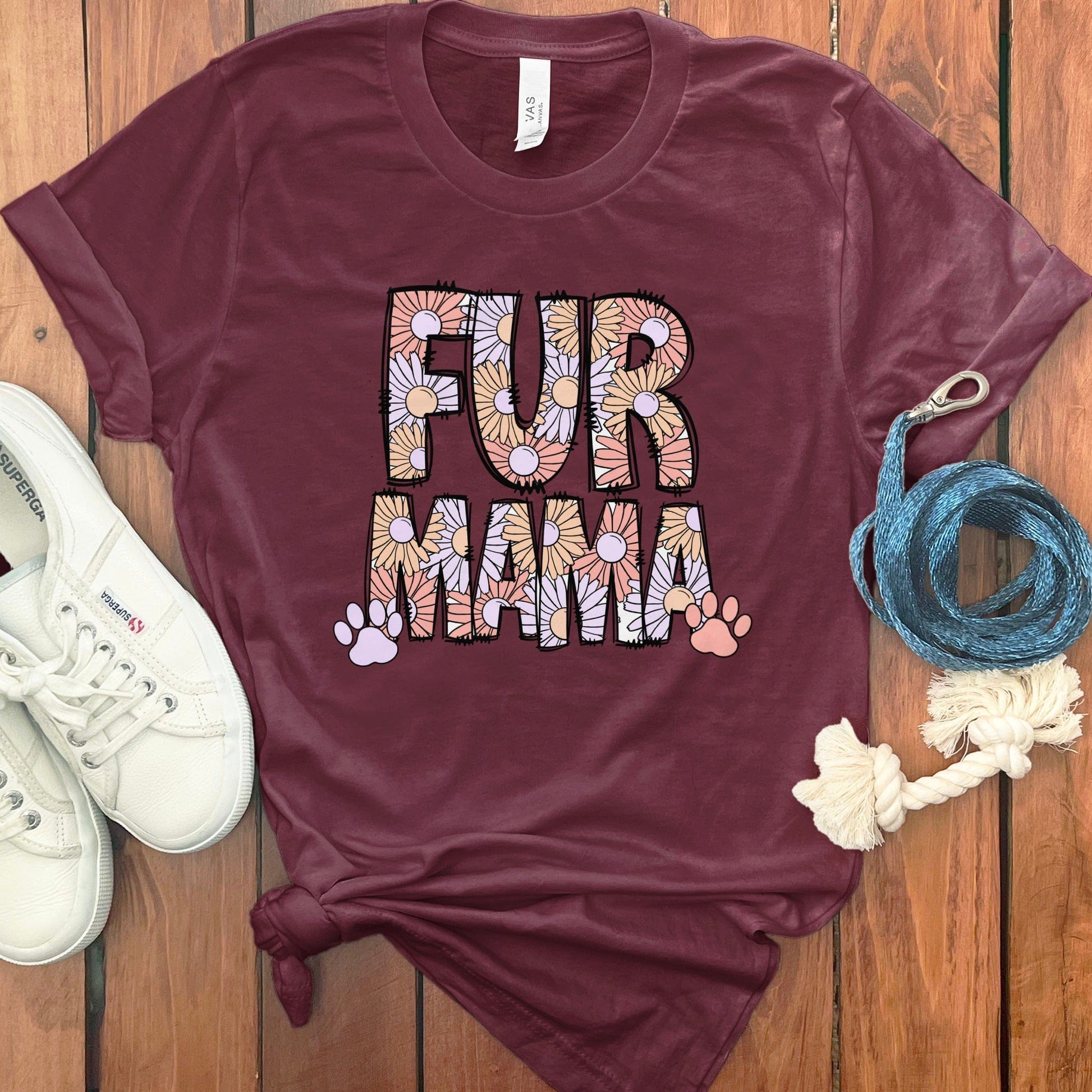 Fur Mama Paw Print Graphic Tee Product