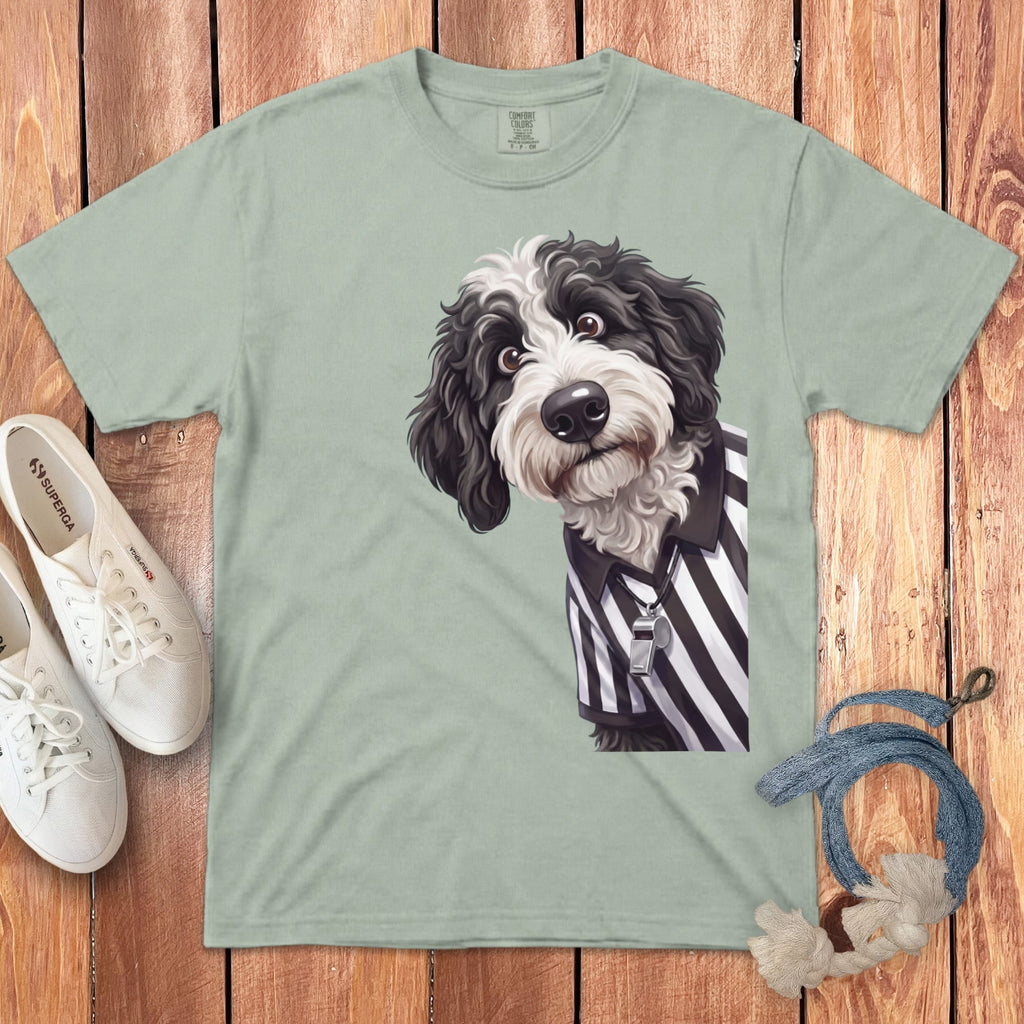 Sheepadoodle Football Referee Signature T-Shirt in Bay / S by Puppy Jo