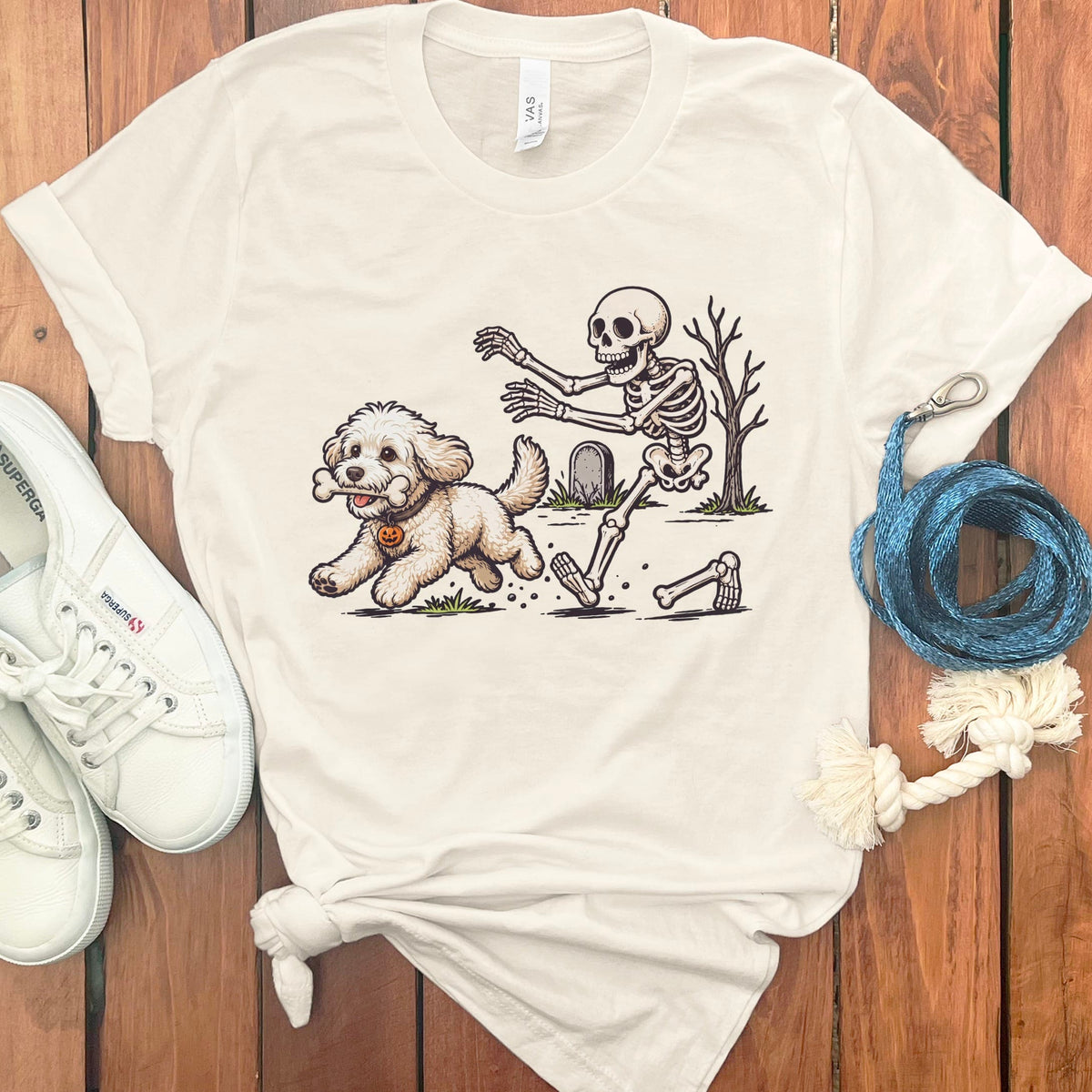 Maltipoo Bone Thief T-Shirt in Natural / S by Puppy Jo