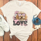 Cute Dog with Heart Glasses Love Always T-Shirt