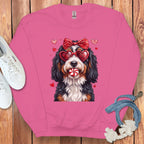 Cute Puppy Sweetheart Valentine's Sweatshirt