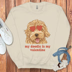 My Doodle Is My Valentine Sweatshirt Product