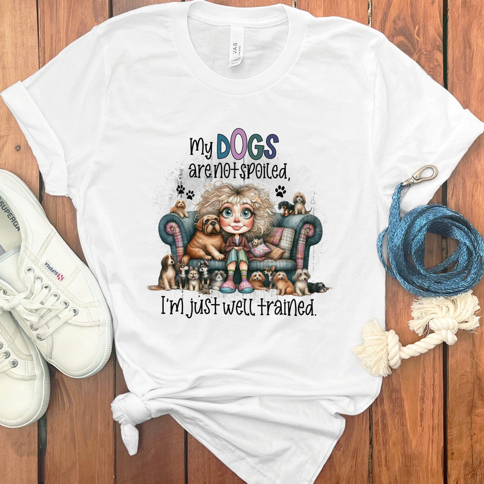 My Dogs Are Not Spoiled Well Trained T-shirt product