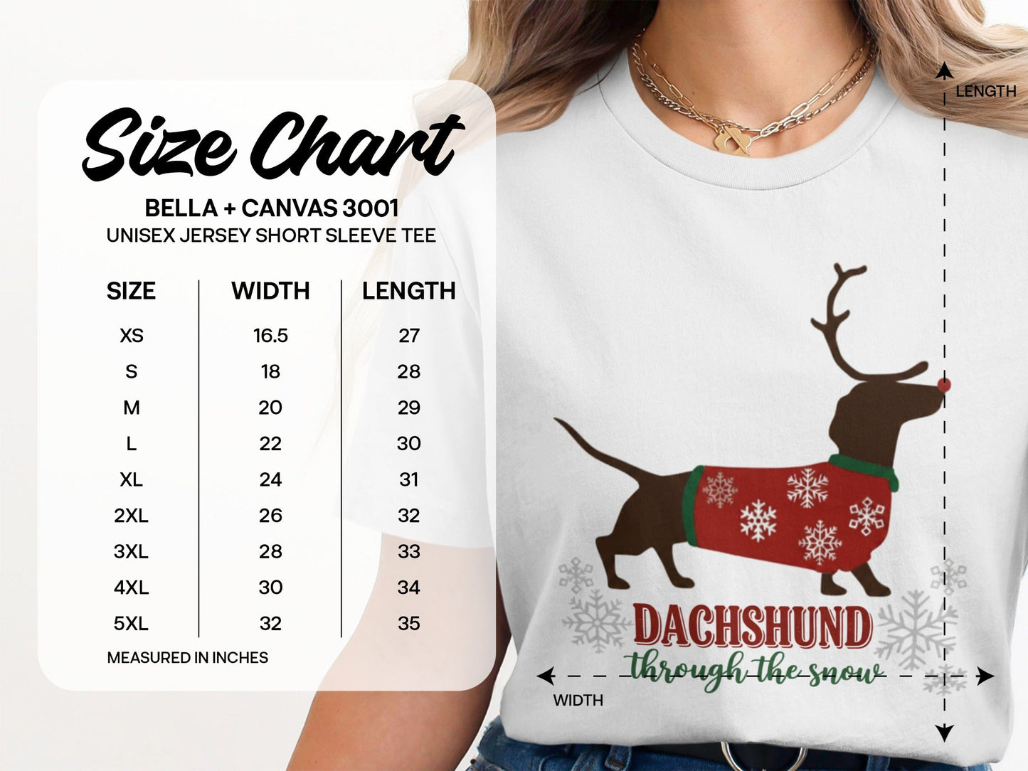 Dachshund Through the Snow Unisex Jersey Shirt product