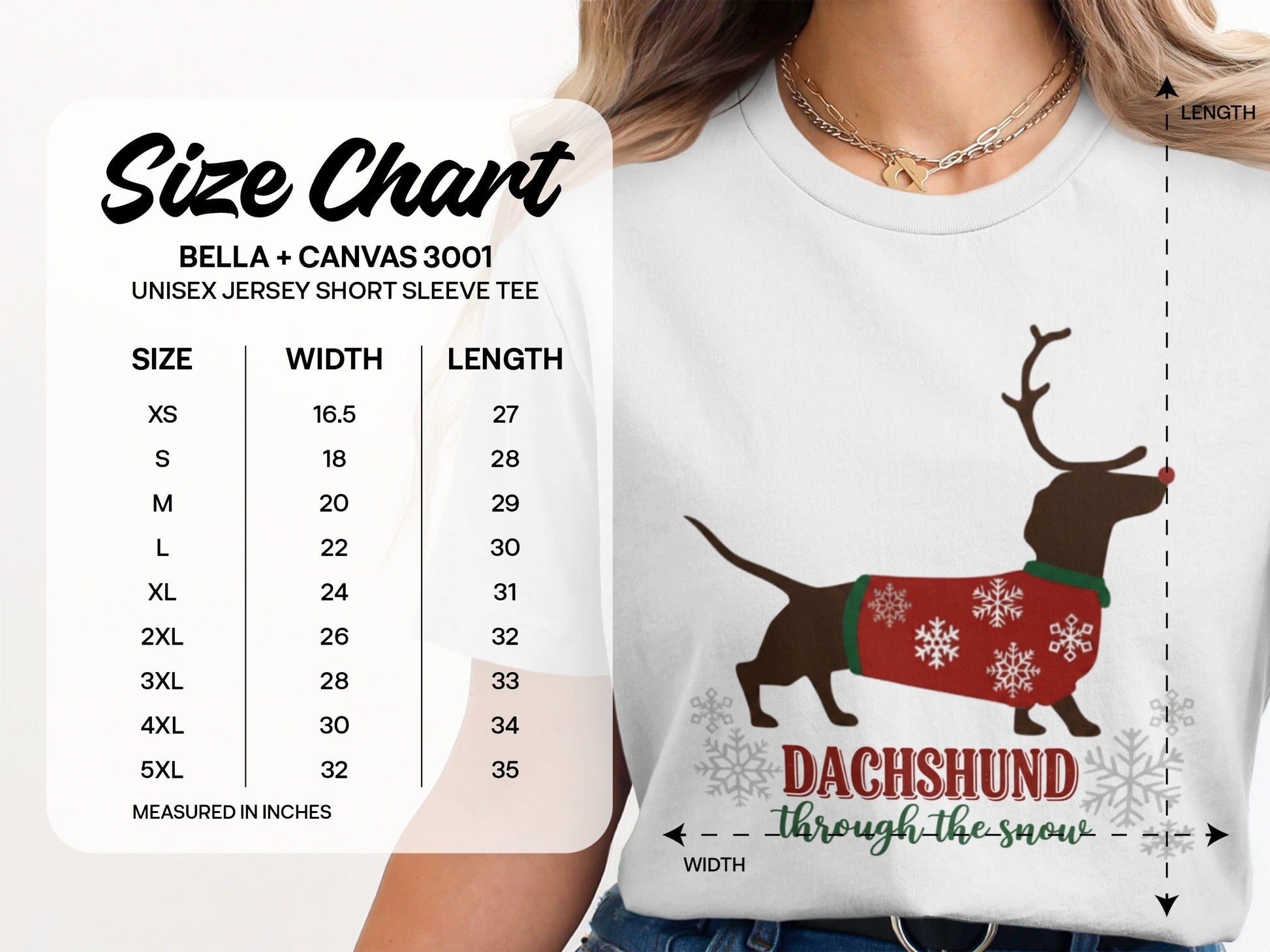 Dachshund Through the Snow Unisex Jersey Shirt product