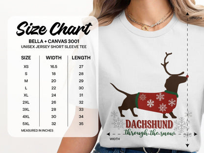 Dachshund Through the Snow Unisex Jersey Shirt product